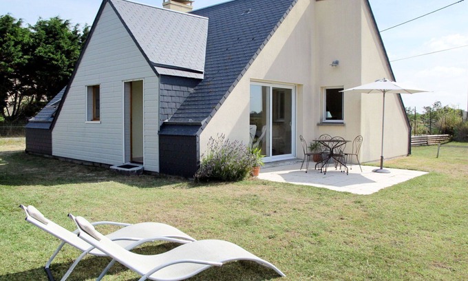 Anneville-sur-Mer Casa | Estupenda casa de vacaciones privada para 4 personas con TV, terraza y mascotas permitida