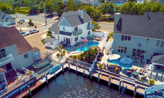 Bayville Casa | Beautiful Shore House with Heated Saltwater Pool and Bay!