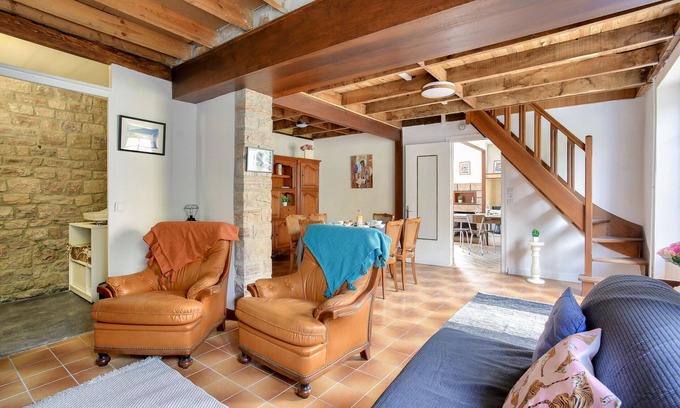 Erquy Chalet De Esquí | Bonita casa de piedra para 6, Erquy