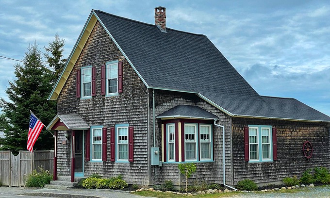 Winter Harbor Casa | Casa victoriana en DownEast Winter Harbor con vista al mar, extensos jardines