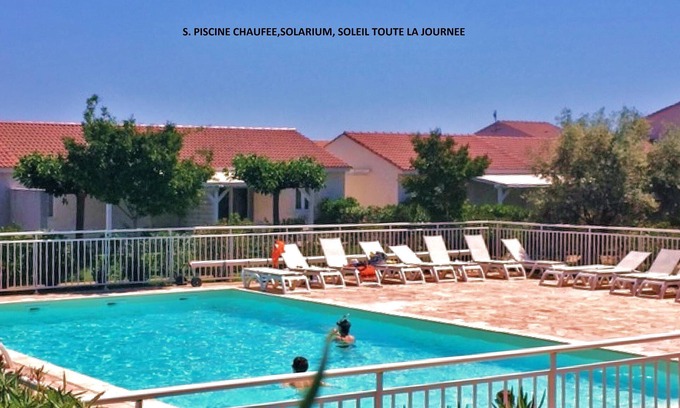 Prunete Villa | HERMOSA VILLA, 3 CH, CLIMATISEE, PLAYA 150M, JARDÍN PRIVADO, PISCINA CLIMATIZADA.