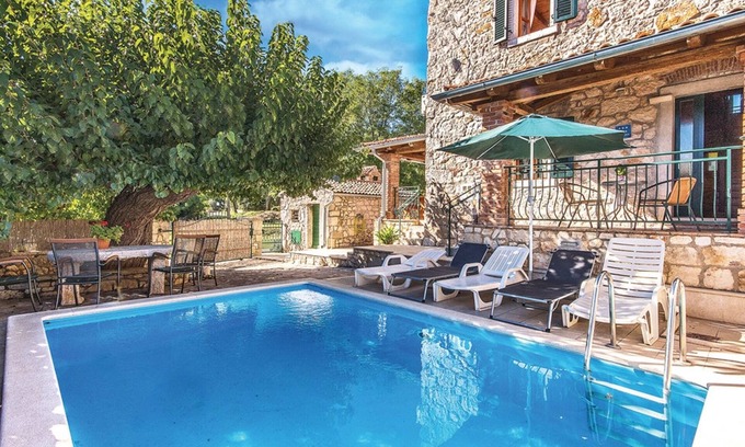 Fuskulin Casa | Hermosa villa con piscina, vista al mar, barbacoa, wifi, adecuado para la familia