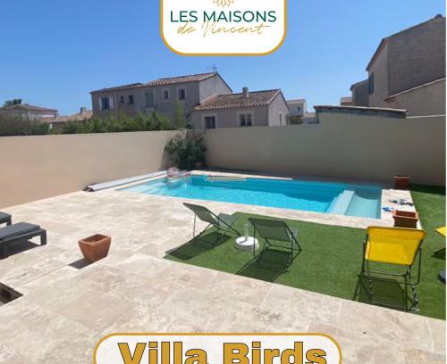 Arles Villa | Birds Villa, piscine chauffée, clim, garage, wifi