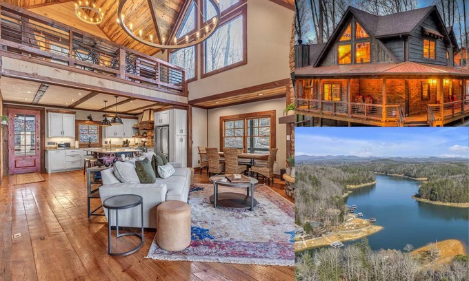 Necowa Cove Casa | Blue Ridge Lake Retreat w/ Hot Tub + All King Beds