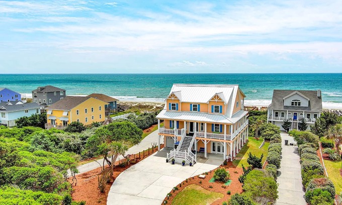 Emerald Isle Casa | Blue Water, Oceanfront House in Emerald Isle, NC!