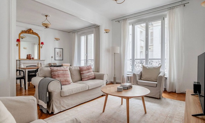 Villa Montmorency Apartamento | Blueground | Auteuil, fully furnished