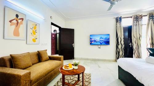 Defence Colony Apartamento | BluO Studio - Defence Colony - BathTub, Kitchen