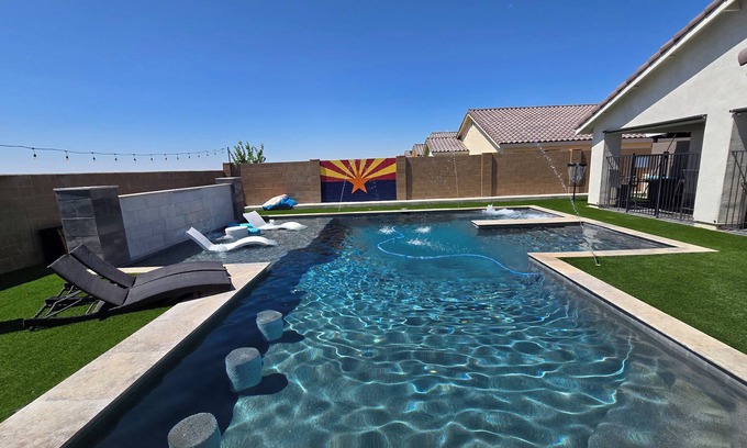 Fortuna Foothills Casa | Boater/atv getaway Huge heated pool with free private boat dock at lake Martinez