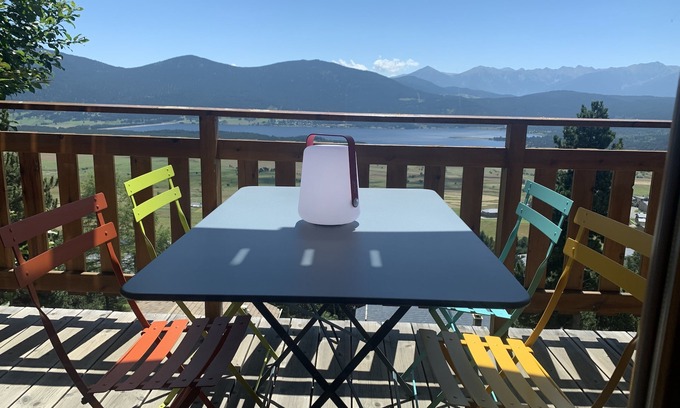 Les Angles Chalet De Esquí | Parte inferior del chalet espléndida vista sobre el lago, 4-6 personas