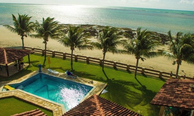 Sao Luzia Casa | espectacular casa Beira Mar en frente de la playa Tabuba, Apto para eventos