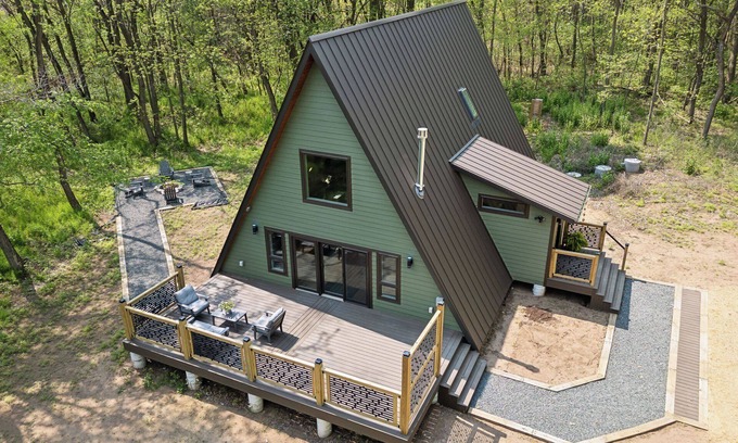 Pepin Cabina | Brand NEW build. A-frame 2bed+/2bath. Nature paradise. Pepin, WI.