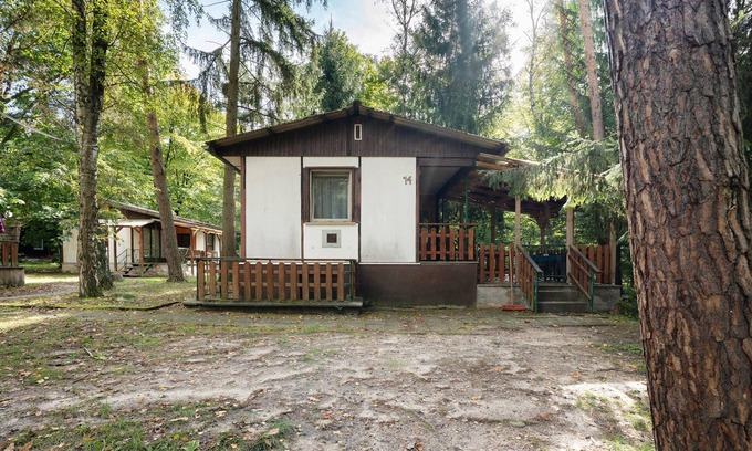 Quitzdorf am See Casa | Bungalow '14 - Finnhütte' with Private Terrace and Shared Garden