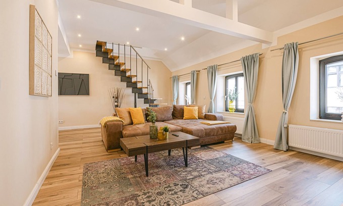 Speldorf Apartamento | BW5 – Stylish Loft Apartment – 4 Rooms – 110 m² – Air Conditioning