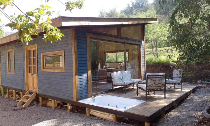 Melocoton Chalet De Esquí | Cabaña con Jacuzzi y Piscina Cajón del Maipo