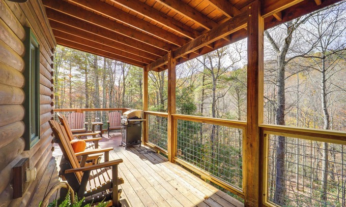 Apple Ridge Cabina | NUEVO-Blowing Rock Area Cabin con 22 acres y pabellón