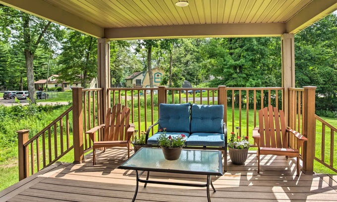 Balsam Lake Cabina | ¡NUEVO! Cabaña con muelle y porche frente al lago Balsam