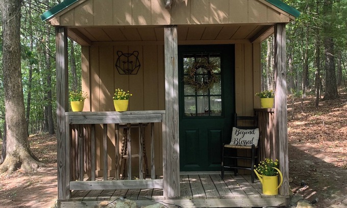 Covington Cabina | Camping in the Clubhouse