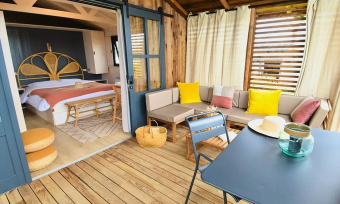 Brignogan-Plage Chalet De Esquí | Camping La Côte des Légendes *** - Sea view chalet - 1 bedroom 2 people