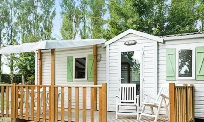 Saint-Yvi Casa | Camping Le Bois de Pleuven**** - Cozy 3-room Mobile Home 5 adults + 1 child under 12