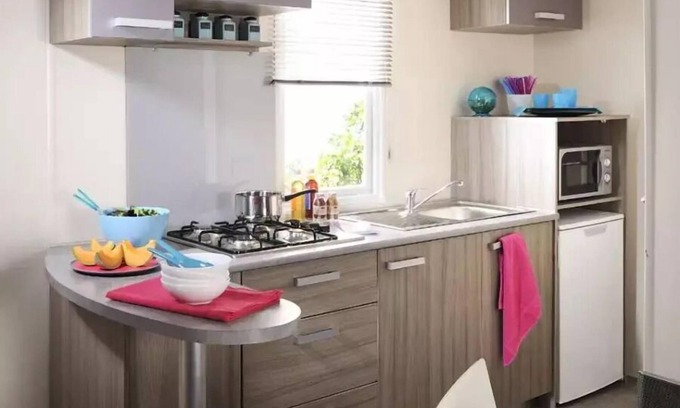 Hautot-sur-Mer Casa | Camping Le Marqueval *** - Mobil Home Super Mercure 3 habitaciones 4 personas