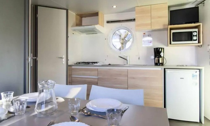 Arles-sur-Tech Casa | Camping Paradis le Vallespir*** - Mobile home Pimevere 3 rooms 4 adults + 1 child