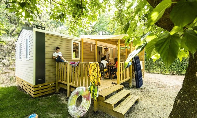 Goudargues Casa | Campsite Flower le Saint Michelet**** - Mobile home Super Mercure Confort 3 Rooms 4 People