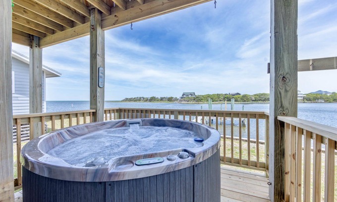 Brigands' Bay Casa | Canalfront Dog Friendly Home w/ Hot Tub, Smart TVs, and Private Boat Dock