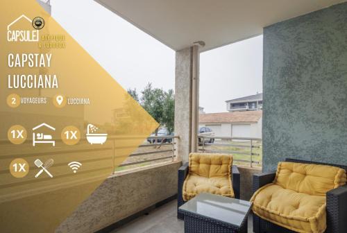 Lucciana Apartamento | Capstay studio avec grande terrasse proche aéroport Bastia - Lucciana - Centre