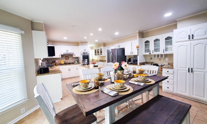 Santee Casa | Carolina Bea Hive: Lakeside Modern Home+Games+Dock
