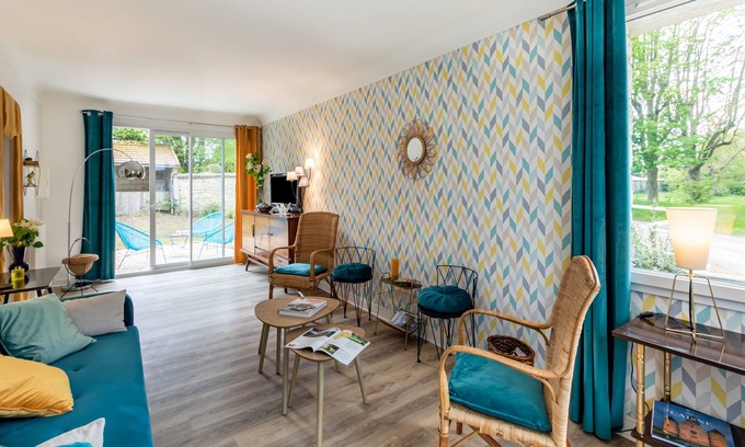 Samoussy Casa | Carré Vintage - maison avec jardin proche Laon