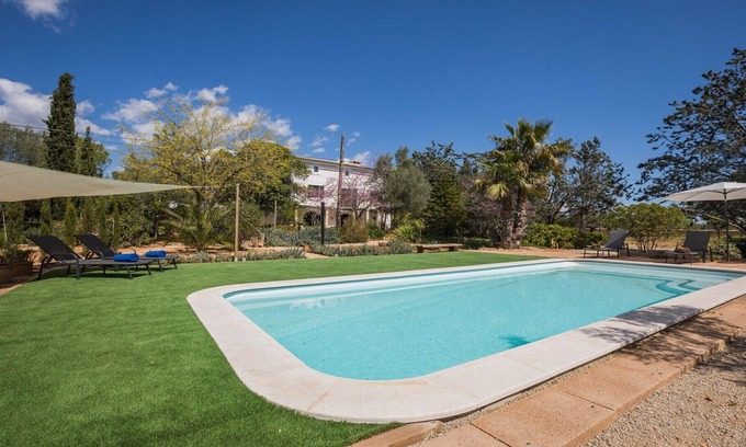 Santa Maria del Cami Casa | Cas Pilot - Casa pintoresca con piscina y jardín.