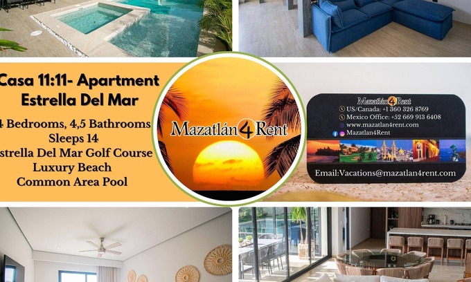 Mazatlán Casa | Casa 11:11- 4 bedroom in Estrella Del Mar