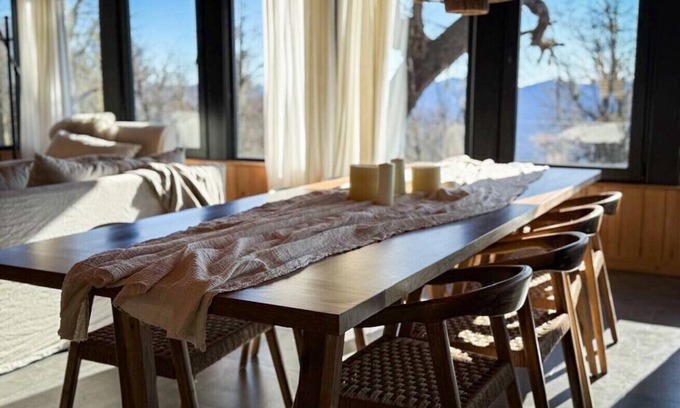Lanin National Park Chalet De Esquí | Casa de diseño ideal para grupos con vista a la Cordillera de Los Andes