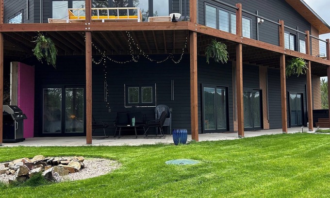 Rapid City Casa | Casa del Sol is a private oasis surrounded by trees near Pactola Lake.
