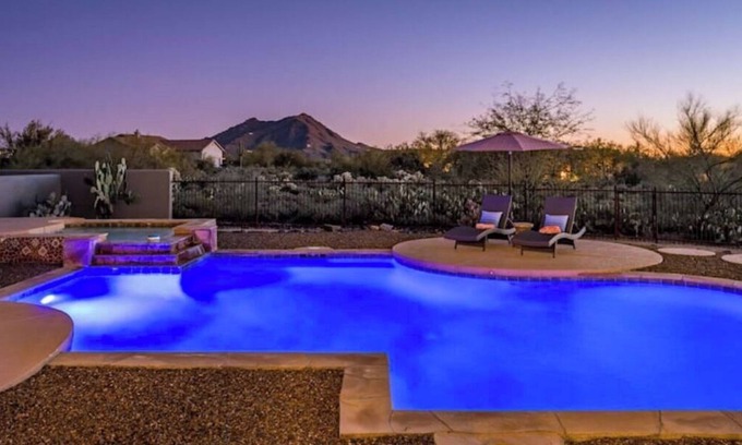 Red Dog Ranch Casa | Cave Creek Oasis~Heated Pool + Spa + Dog Friendly