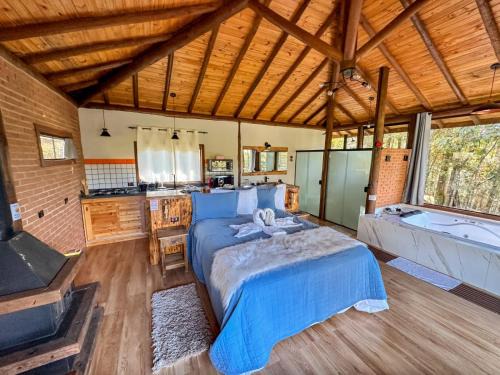 Goncalves Chalet De Esquí | Chalé Valle dos sonhos romântico privativo com hidromassagem e lareira