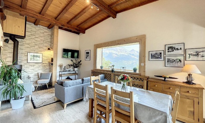 Combloux Chalet De Esquí | Chalet 8 couchages à Combloux, Hiver à la saison, Été à la semaine - FR-1-560-32