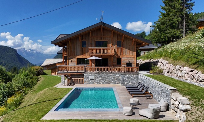Les Gets Chalet De Esquí | Chalet Caly - 15pers - vue montagne