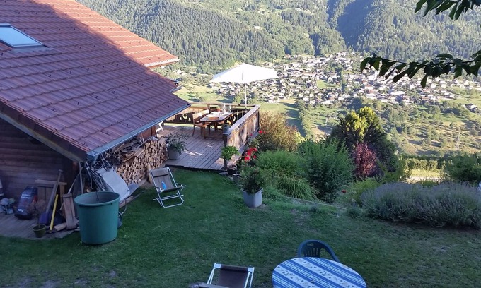 La Cote-dʼAime Chalet De Esquí | Chalet orientado al sur en La Plagne Tarentaise con vistas excepcionales