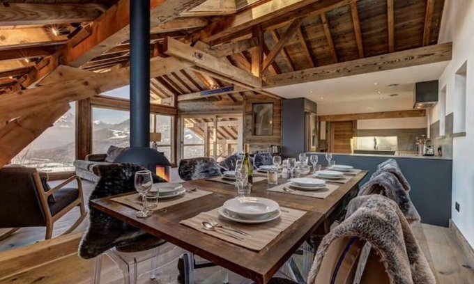 Saint-Gervais-les-Bains Chalet De Esquí | Chalet - Stunning Views & Walkable to Lifts/Town