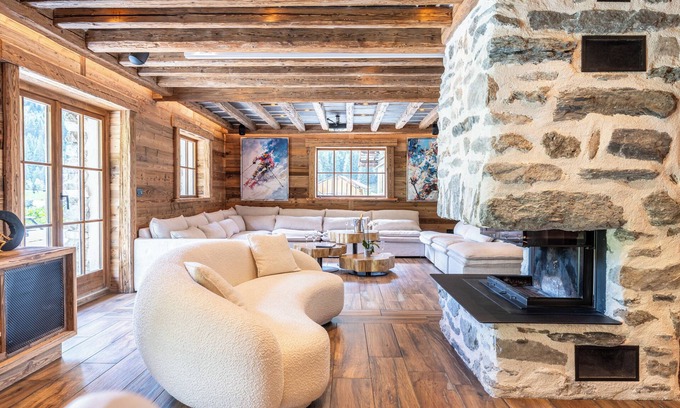 Champagny-en-Vanoise Chalet De Esquí | Chalet 'Gaston' con vistas a las montañas, Wi-Fi y aire acondicionado