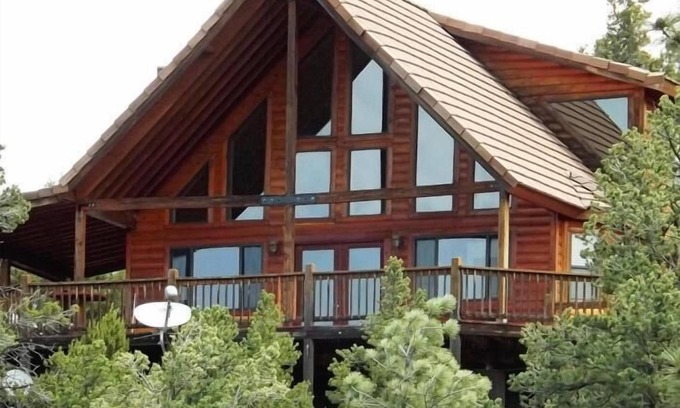 Heber Chalet De Esquí | Chalet en el campo de golf pinos vista ponderosa tachonada de montañas en 2. 5 acres.