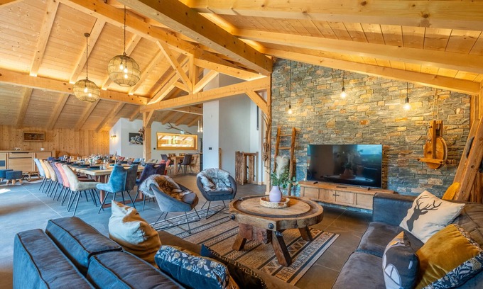 Entremont Chalet De Esquí | Chalet La Ferme d'Aimé 15 personnes proche station