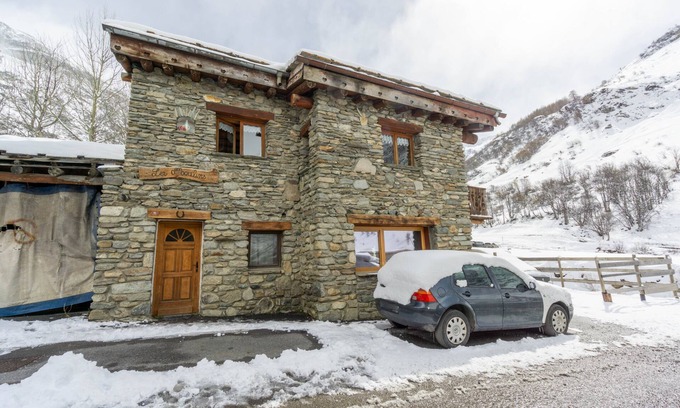 Bonneval-sur-Arc Chalet De Esquí | Chalet "Les Moulins" con balcón, jardín compartido y Wi-Fi