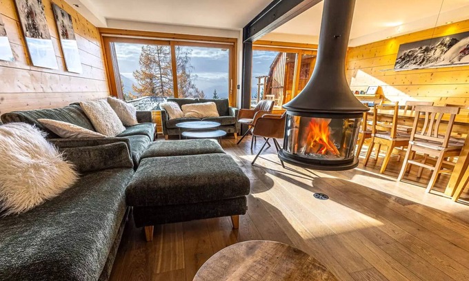 Arc-1600 Chalet De Esquí | Chalet Two Heads - Magnificent chalet equipped for 14 people located in the 2 head district unforgettable view close to the slopes