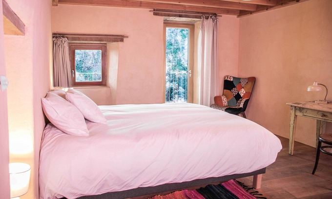 Chiatra Cama Y Desayuno | Chambre Avec vue mer Dans L'éco-lodge de Carbonaccio