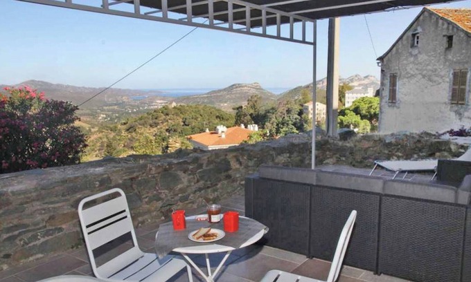 Oletta Casa | Casa de carácter - Gran terraza - Vistas al mar y al pueblo - Cerca de Saint-Florent