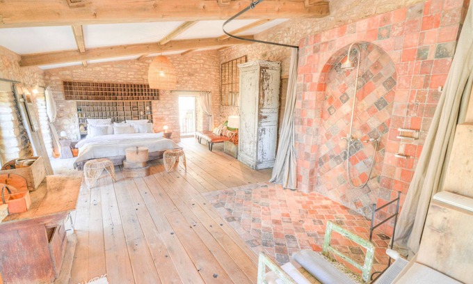 La Capelle-et-Masmolene Casa | Charmante et Authentique Maison de Village Avec une Belle Décoration