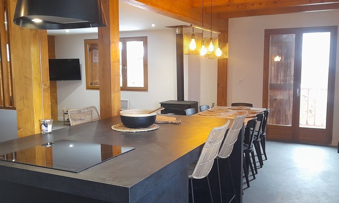 Arc-1800 Chalet De Esquí | Chalet acogedor y tranquilo · Terraza · Hammam · Aparcamiento · Arcs 1800