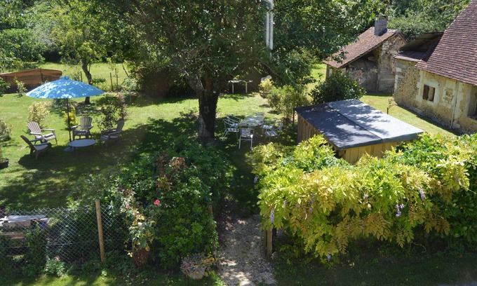 Veuil Cabaña | Casa con Jardín Cercado y Cerca de Castillos en Veuil